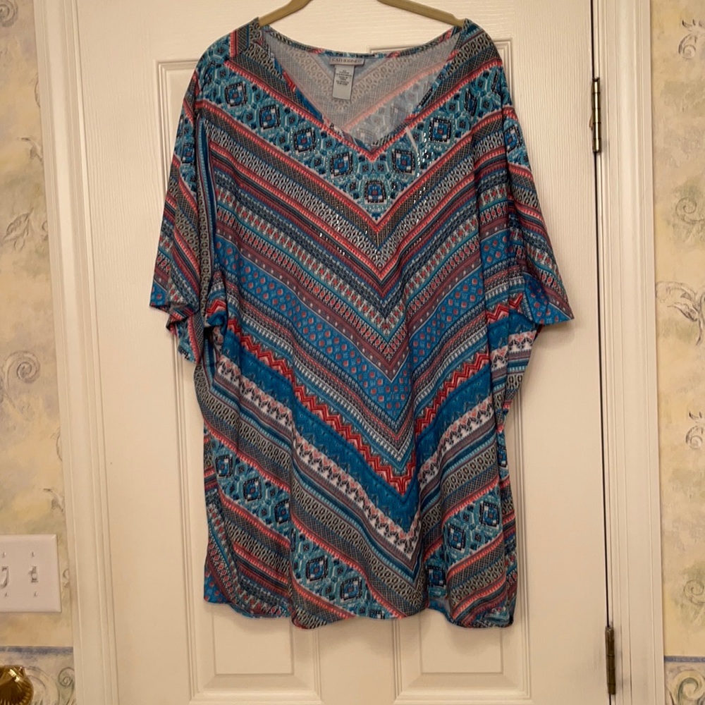 Printed and jeweled tshirt